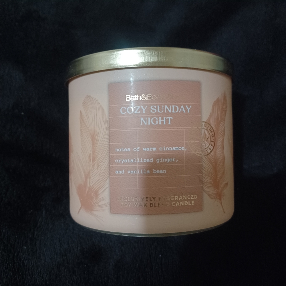 Bath & Body Works Cozy Sunday Night Candle